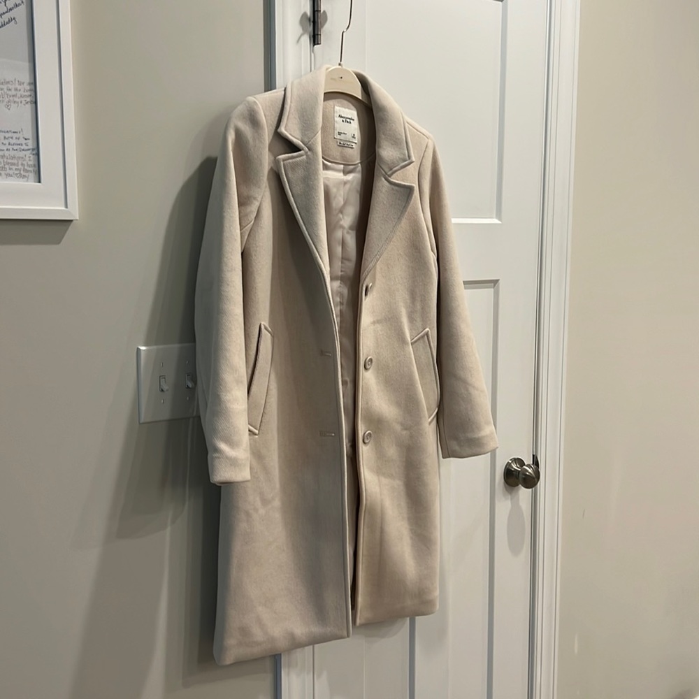 Abercrombie & Fitch Wool-blend Dad Coat